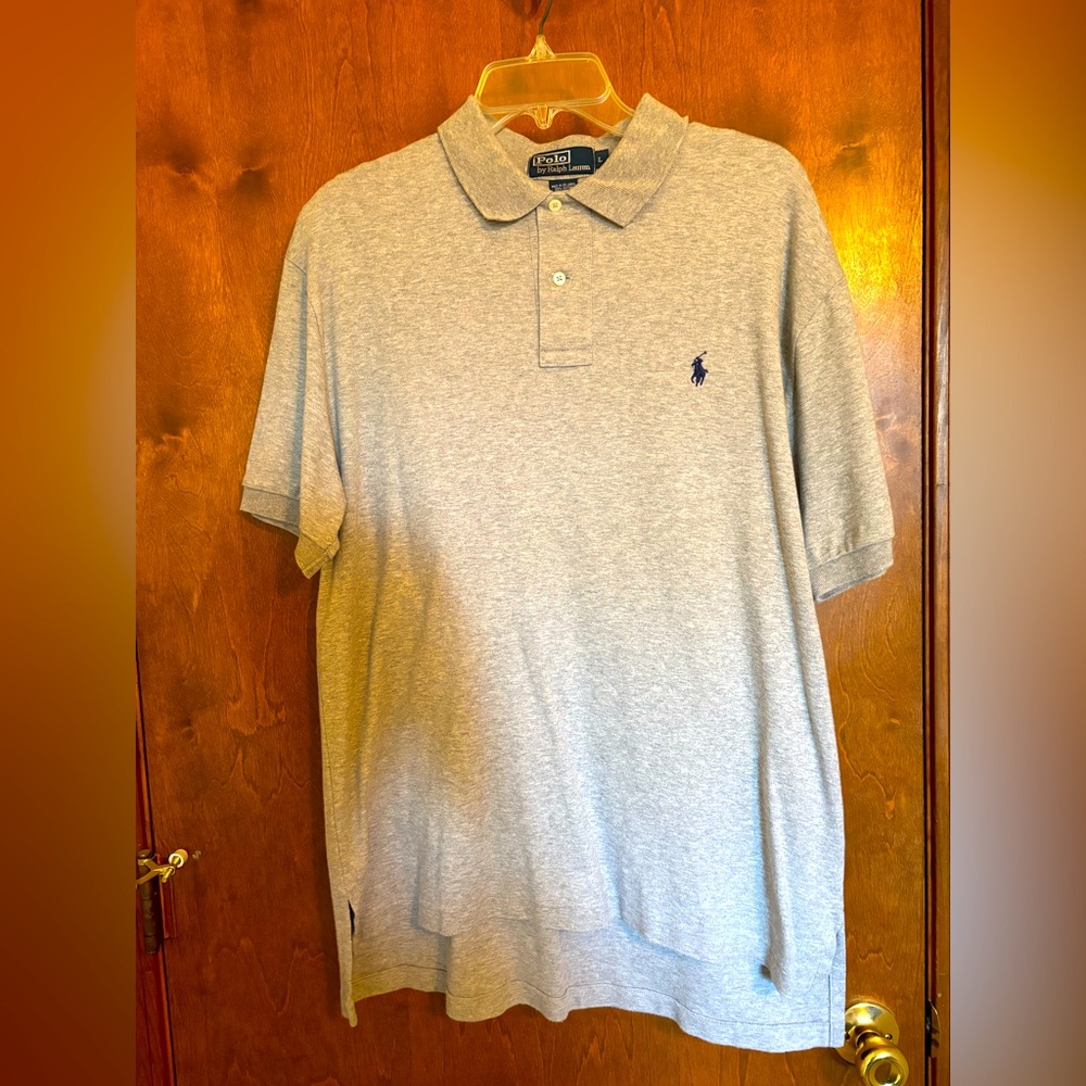 Ralph Lauren Men's Light Gray Polo Shirt